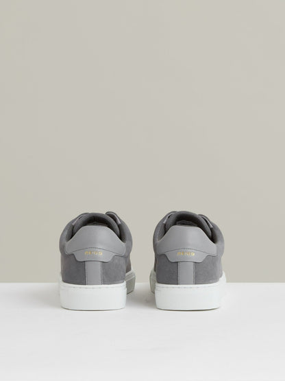Suede Slip-On Elasticated Trainers in Grey Men | Reiss