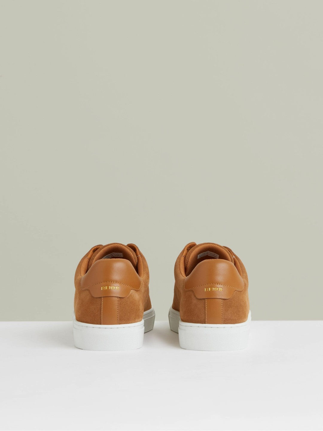 Suede Slip-On Elasticated Trainers in Tan Brown Men | Reiss