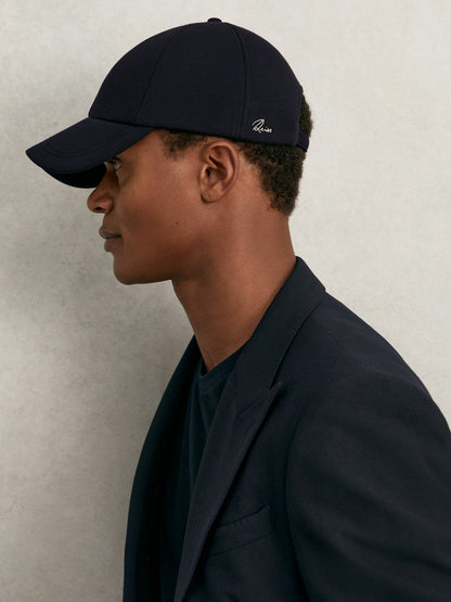 Jersey Logo-Embroidered Baseball Cap in Navy Men | Reiss