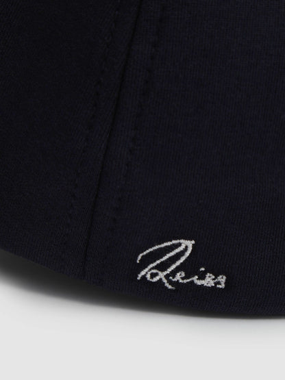 Jersey Logo-Embroidered Baseball Cap in Navy Men | Reiss