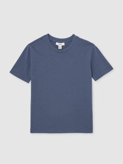 3-9 yrs Crew Neck T-Shirt in Ocean Blue Children & Baby | Reiss