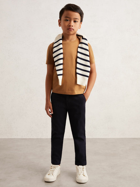 3-9 yrs Crew Neck T-Shirt in Tan Brown Children & Baby | Reiss