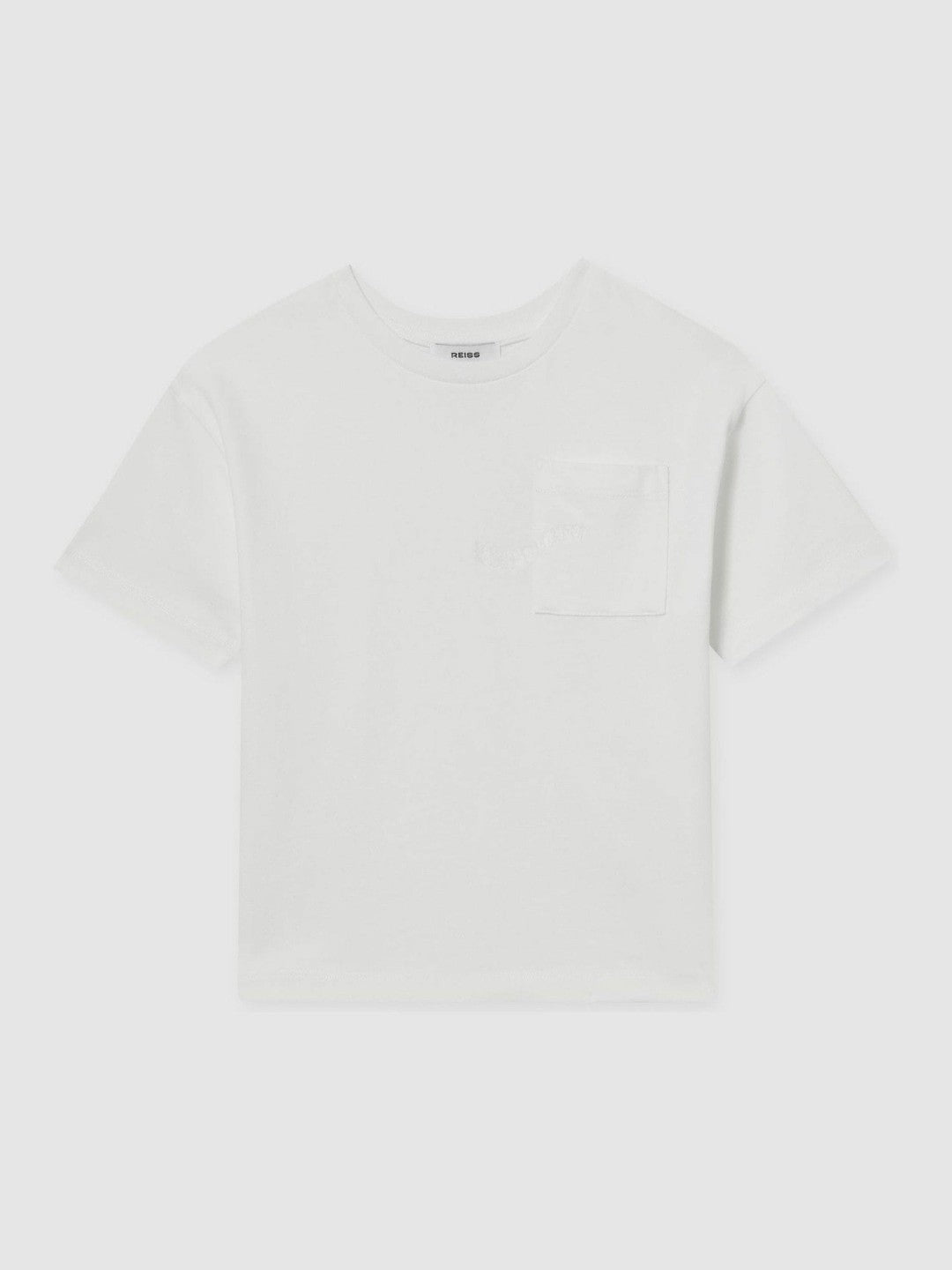 3-9 yrs Cotton Palm-Embroidery Oversize T-Shirt in Off White Children & Baby | Reiss