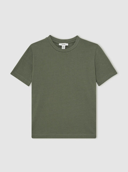 3-9 yrs Crew Neck T-Shirt in Dark Sage Children & Baby | Reiss