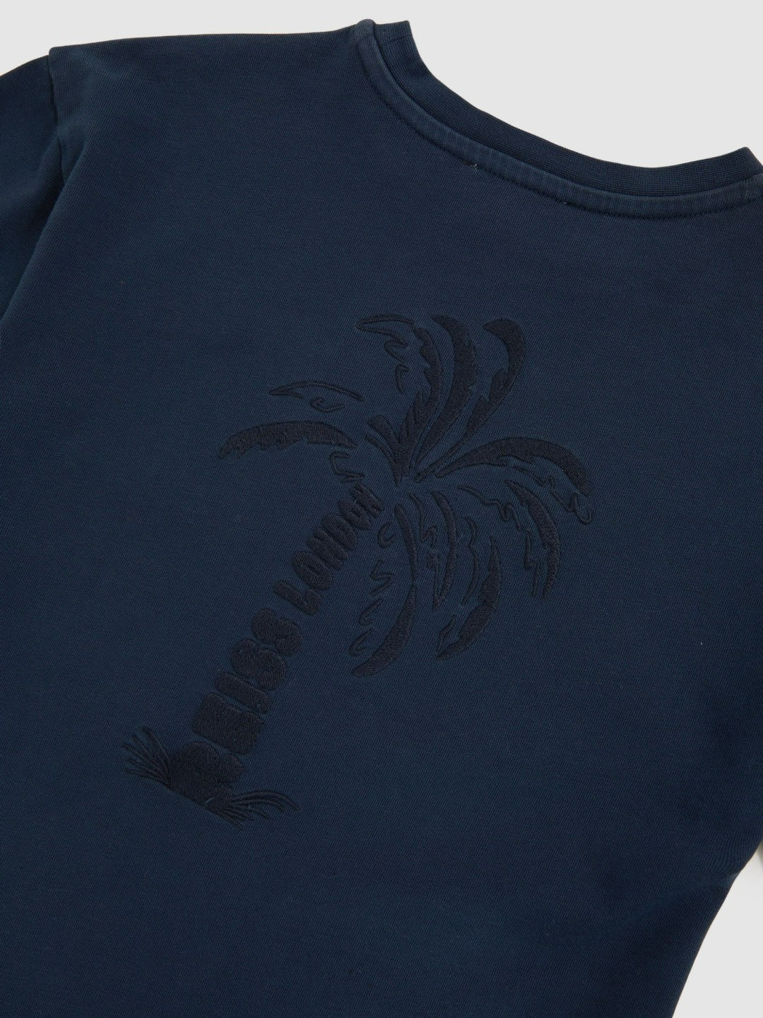 3-9 yrs Cotton Palm-Embroidery Oversize T-Shirt in Washed Navy Children & Baby | Reiss