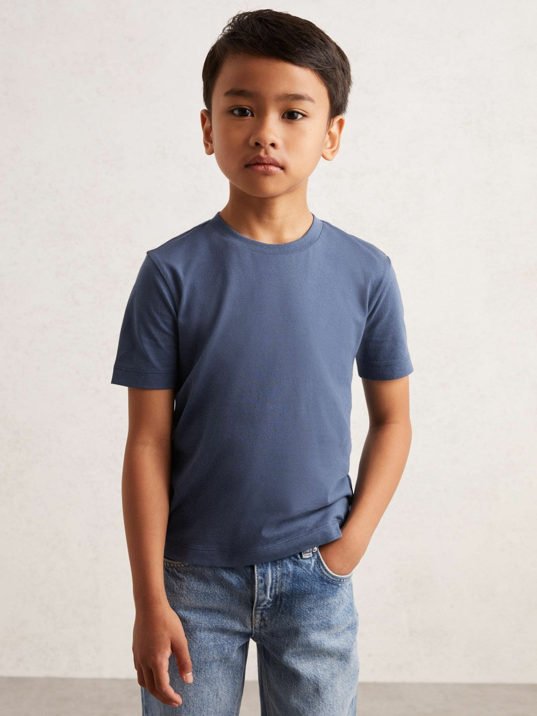 9-13 yrs Crew Neck T-Shirt in Ocean Blue Children & Baby | Reiss