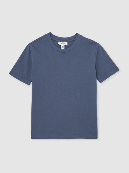 9-13 yrs Crew Neck T-Shirt in Ocean Blue Children & Baby | Reiss