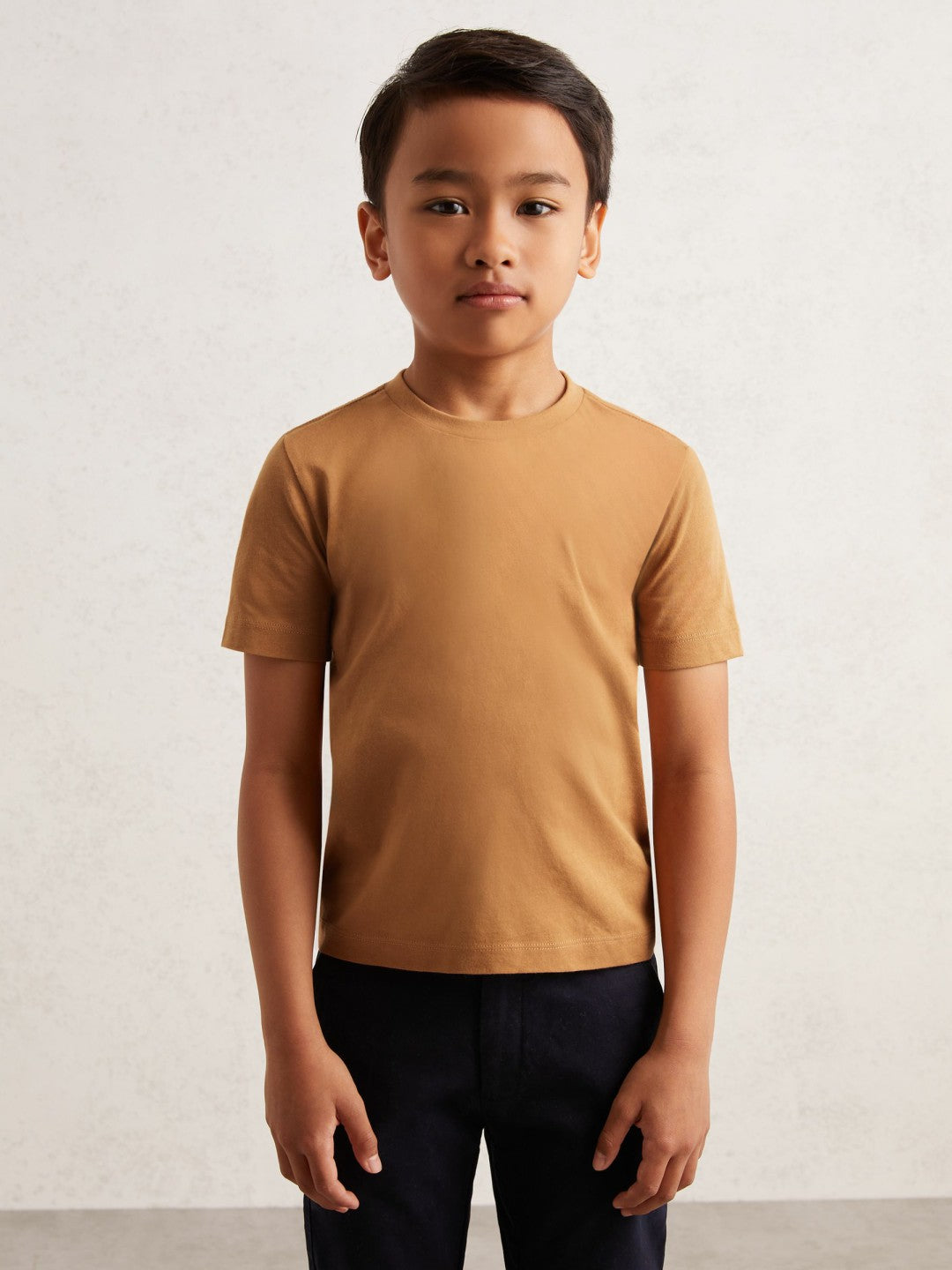 9-13 yrs Crew Neck T-Shirt in Tan Brown Children & Baby | Reiss