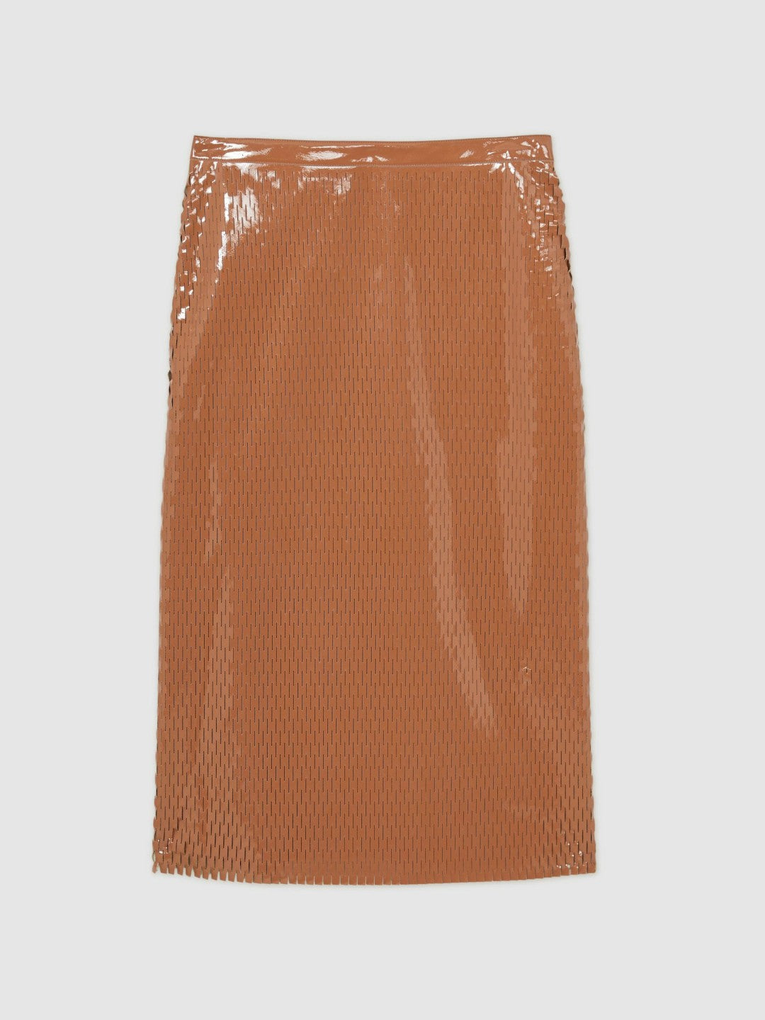 Atelier Laser-Cut Pencil Skirt in Tan Women | Reiss