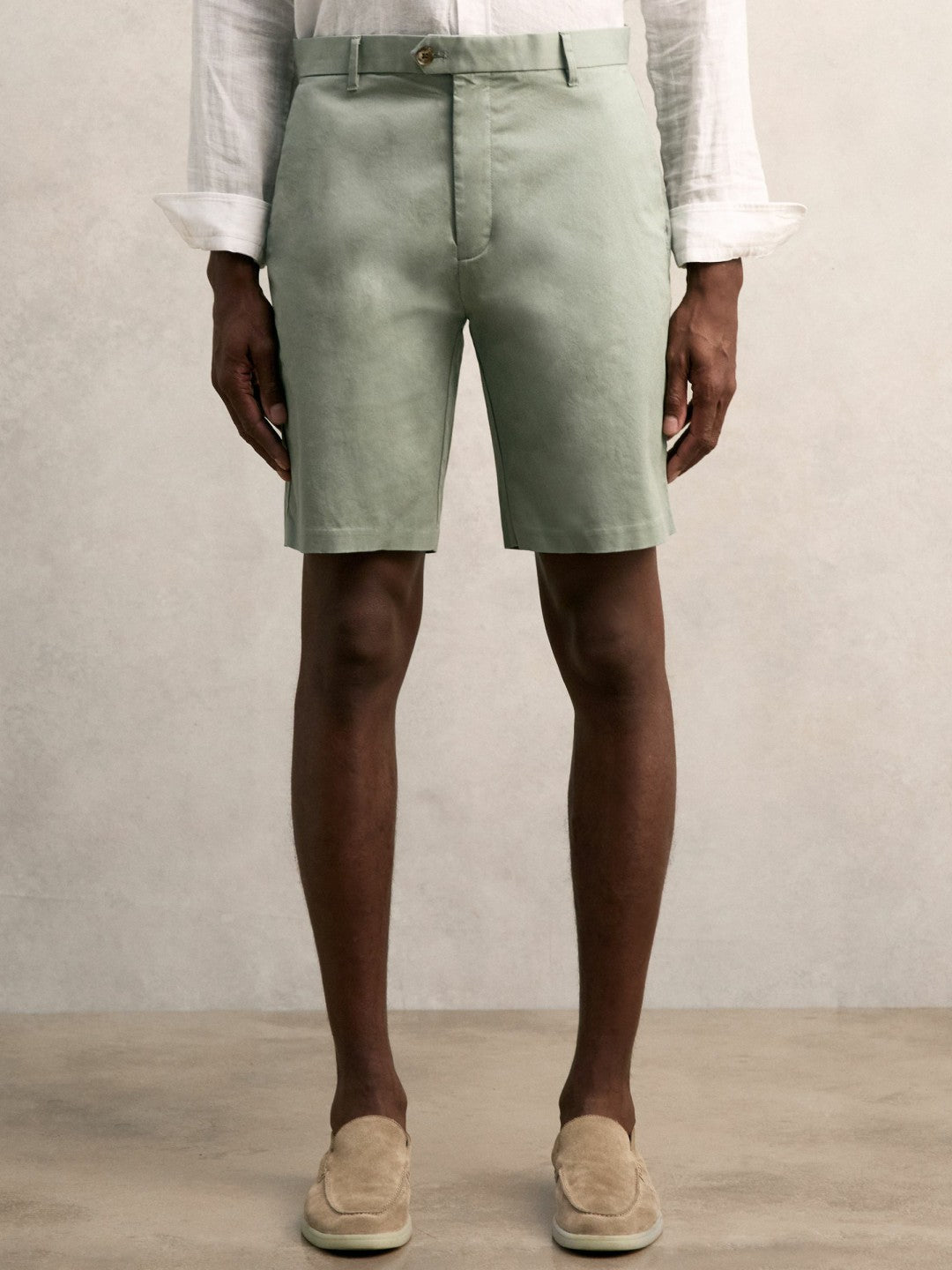 Short Length Casual Chino Shorts in Pistachio Men | Reiss