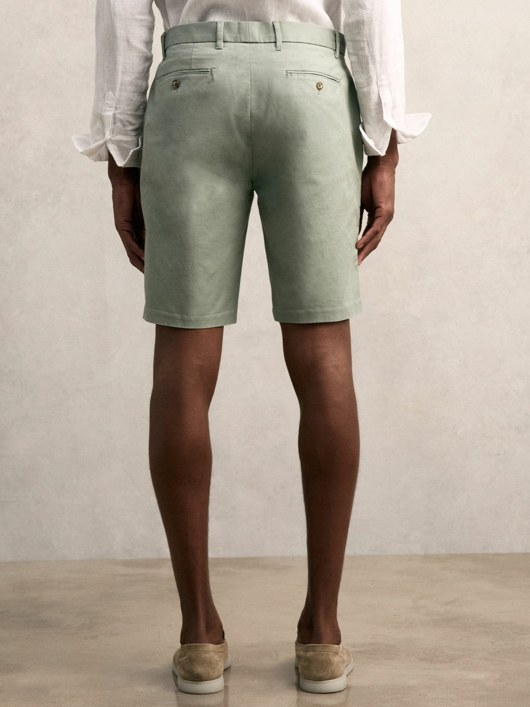 Short Length Casual Chino Shorts in Pistachio Men | Reiss