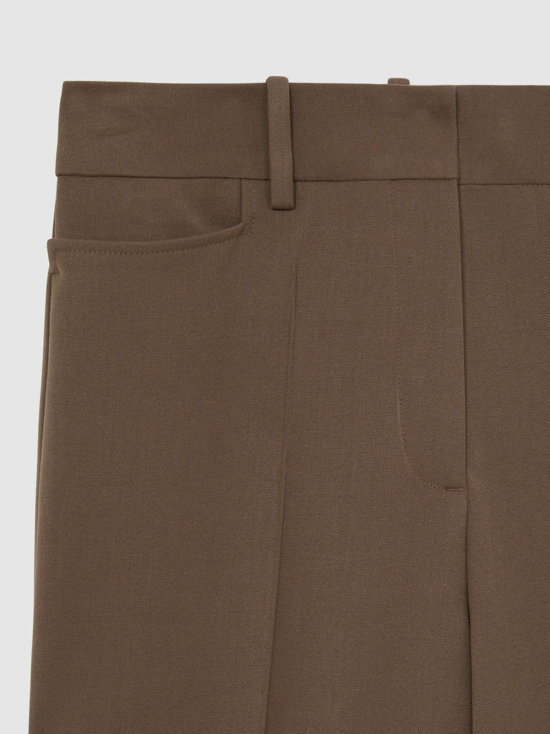Flared Suit Trousers in Mink Neutral Women | Reiss