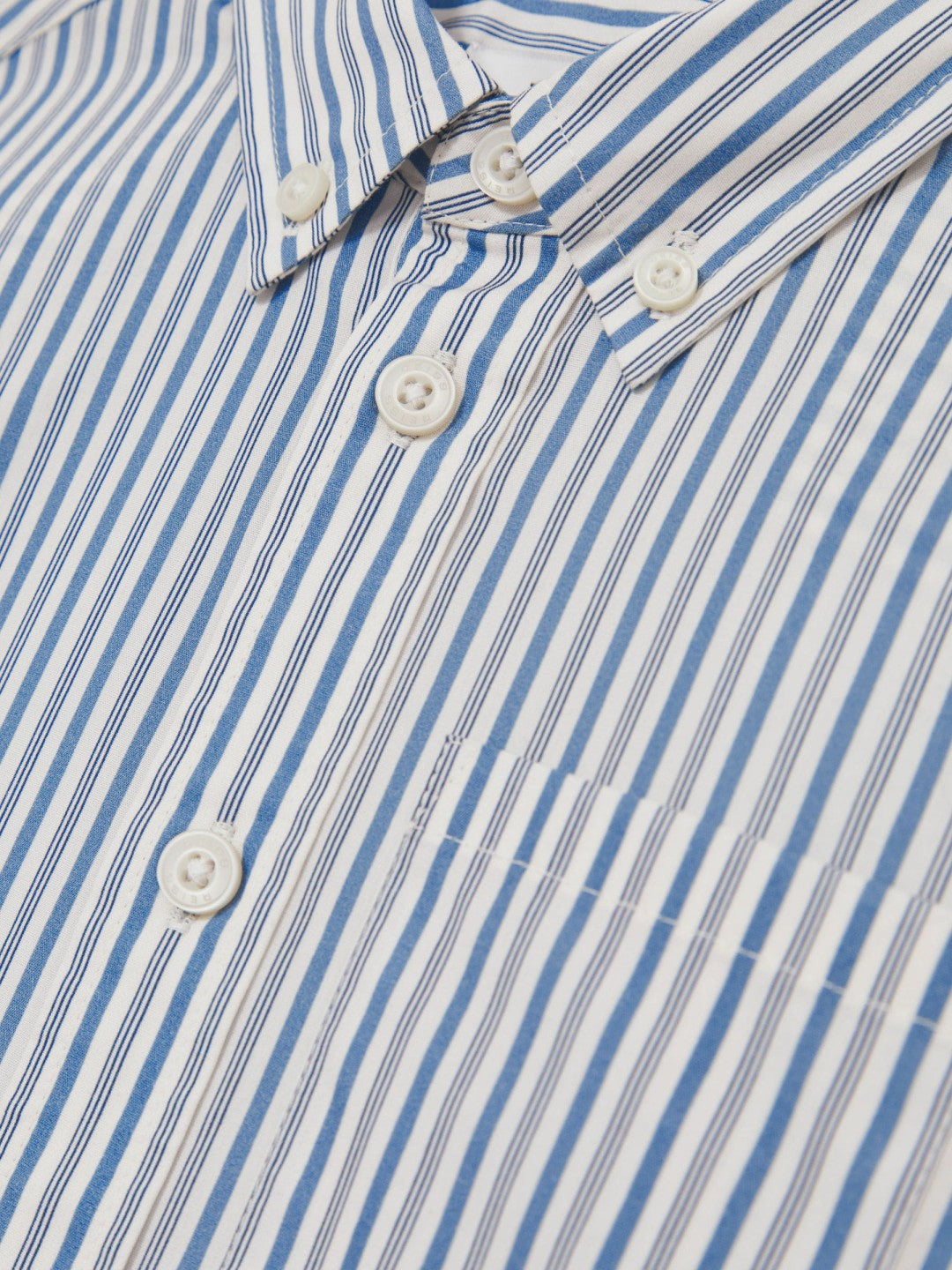 3-9 yrs Cotton-Poplin Striped Oversize Shirt in Blue/White Children & Baby | Reiss