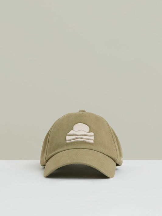 Sunset-Embroidered Cap in Washed Sage Men | Reiss