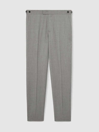 Slim-Fit Wool Suit Trousers in Mid Grey Men | Reiss