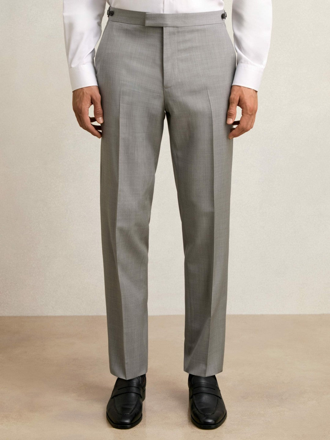 Slim-Fit Wool Suit Trousers in Mid Grey Men | Reiss