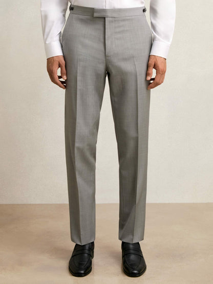 Slim-Fit Wool Suit Trousers in Mid Grey Men | Reiss