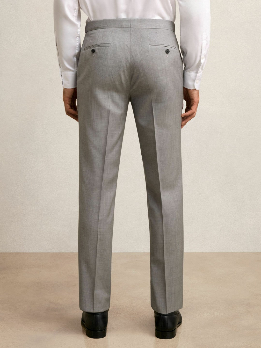 Slim-Fit Wool Suit Trousers in Mid Grey Men | Reiss