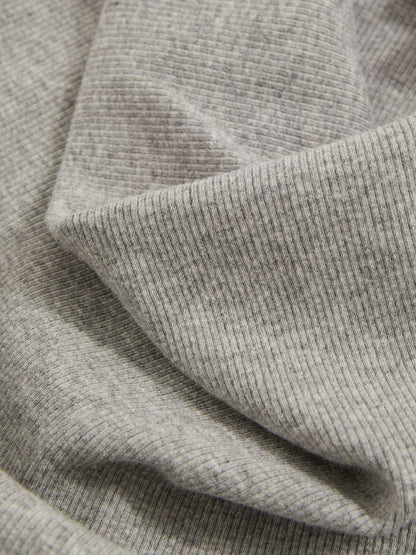 Ribbed Cowl-Neck Vest in Grey Marl Women | Reiss