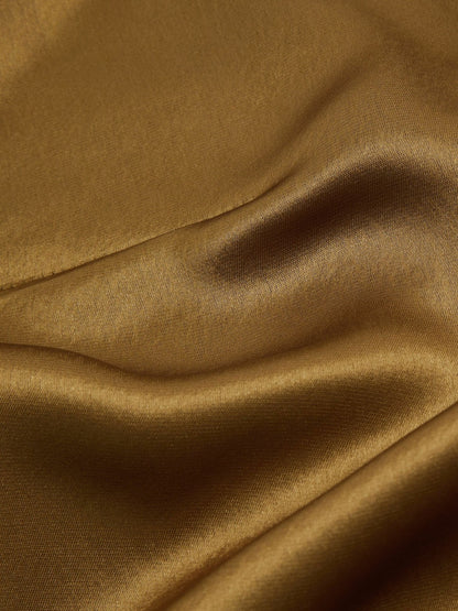Acler Draped Satin Mini Dress in Gold Moss Women | Reiss