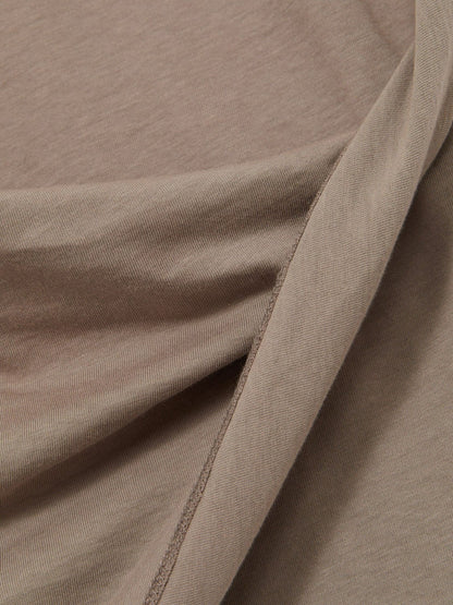 Cotton Drape T-Shirt in Taupe Neutral Women | Reiss