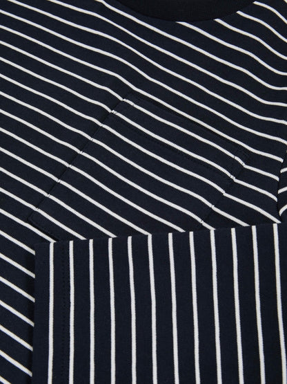 4-9 yrs Stretch-Cotton Stripe T-Shirt in Navy/White Children & Baby | Reiss
