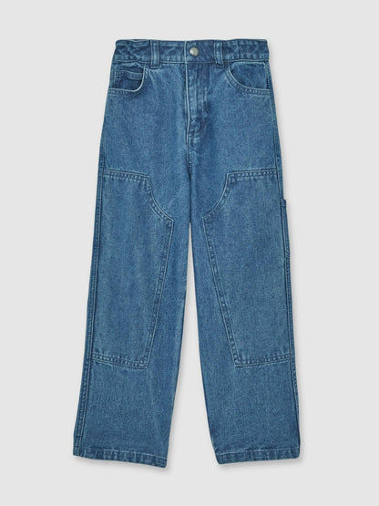 3-9 yrs Straight-Leg Carpenter Jeans in Mid Blue Children & Baby | Reiss