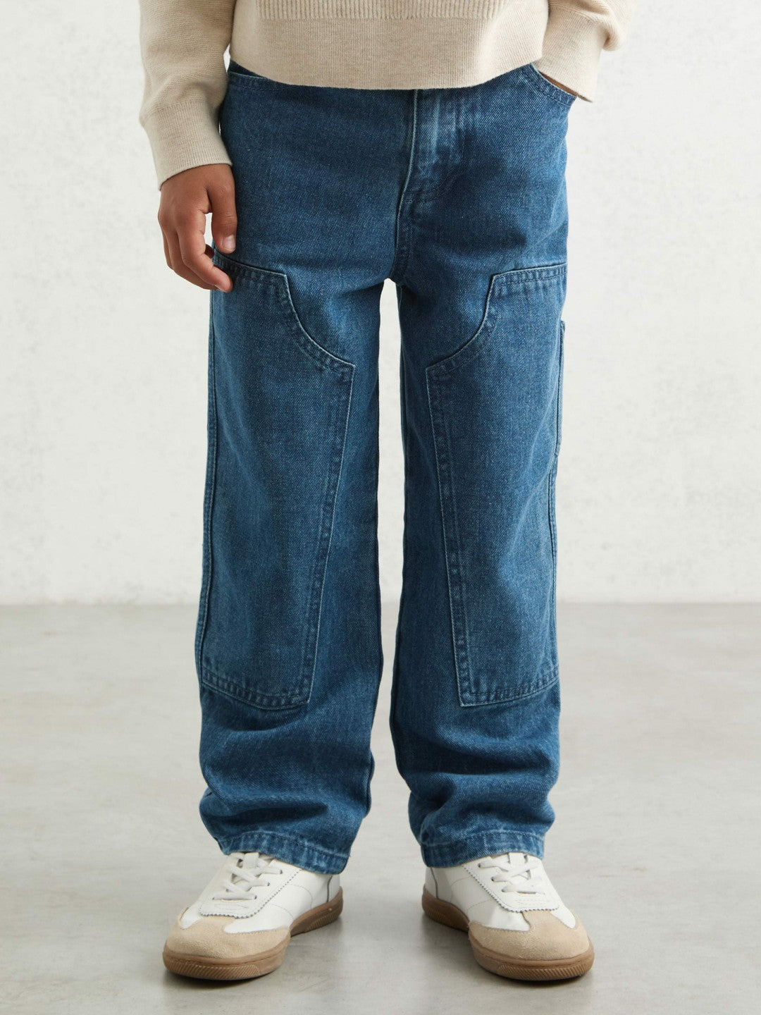 3-9 yrs Straight-Leg Carpenter Jeans in Mid Blue Children & Baby | Reiss
