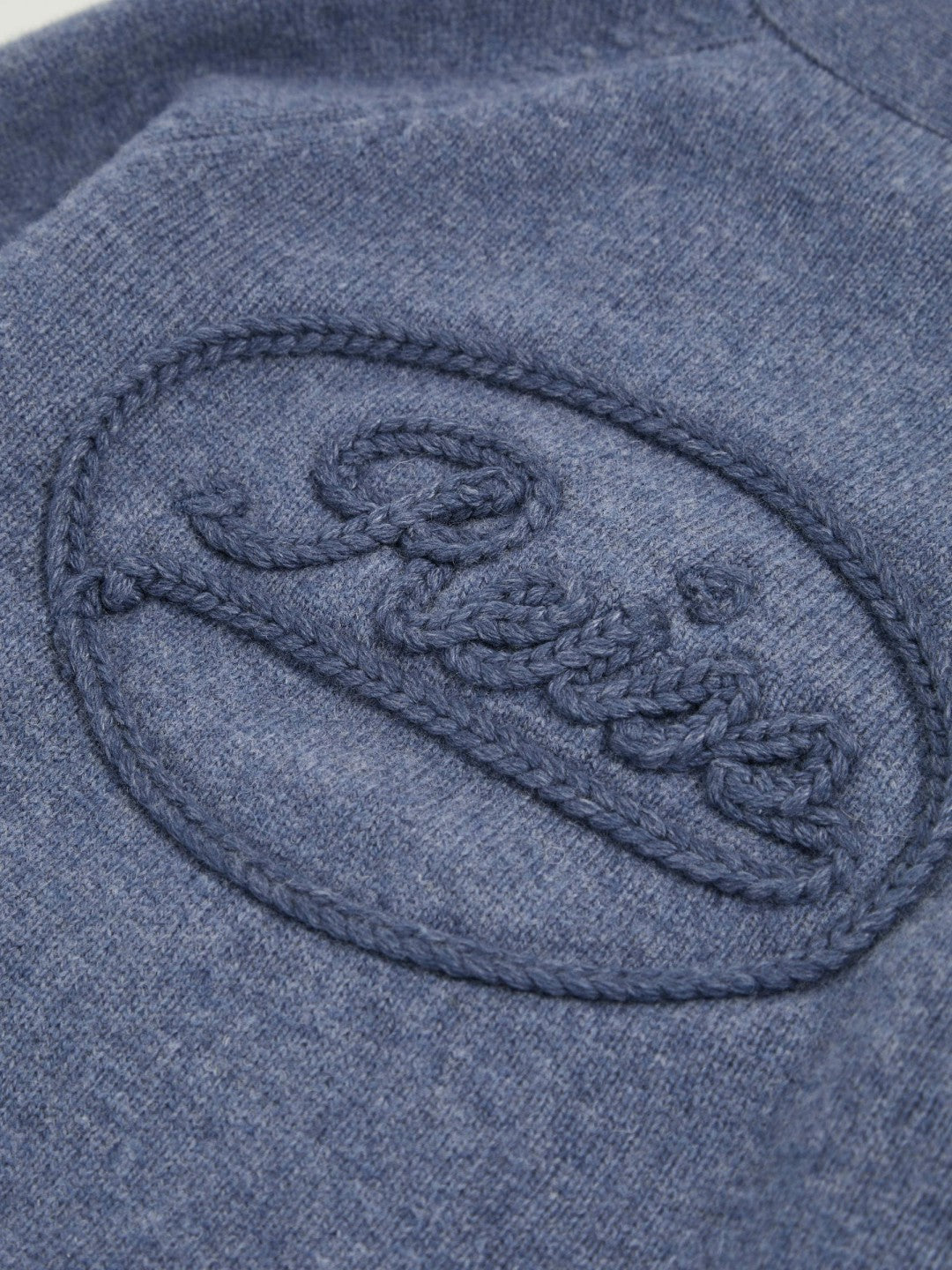 13-14 yrs Wool Embroidered-Logo Cardigan in Dark Airforce Blue Children & Baby | Reiss