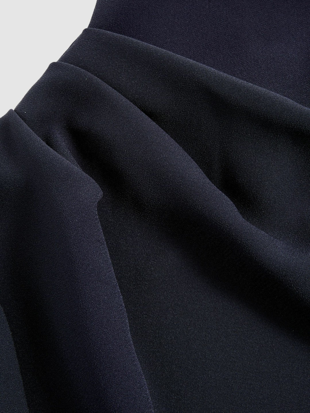 One-Shoulder Draped Top in Navy Women | Reiss