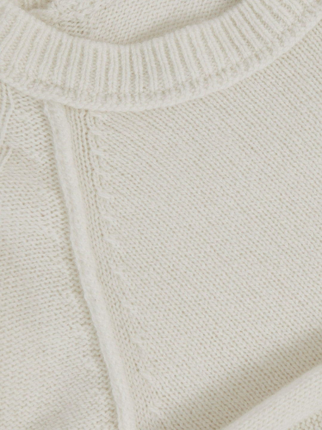 13-14 yrs Wool-Cashmere Reverse-Seam Jumper in Off White Children & Baby | Reiss