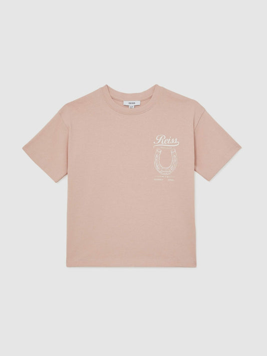 Cotton Pony Club Print T-Shirt in Pink Children & Baby | Reiss