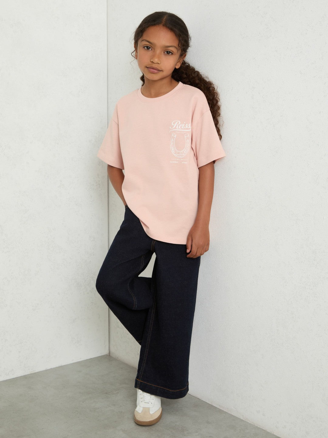 Cotton Pony Club Print T-Shirt in Pink Children & Baby | Reiss