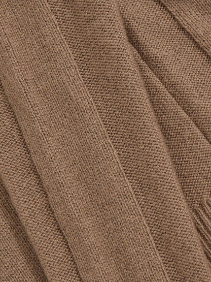 13-14 yrs Wool-Cashmere Reverse-Seam Jumper in Camel Children & Baby | Reiss