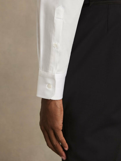 Regular Fit Cotton Double-Cuff Dinner Shirt Regular-Fit in White Men | Reiss