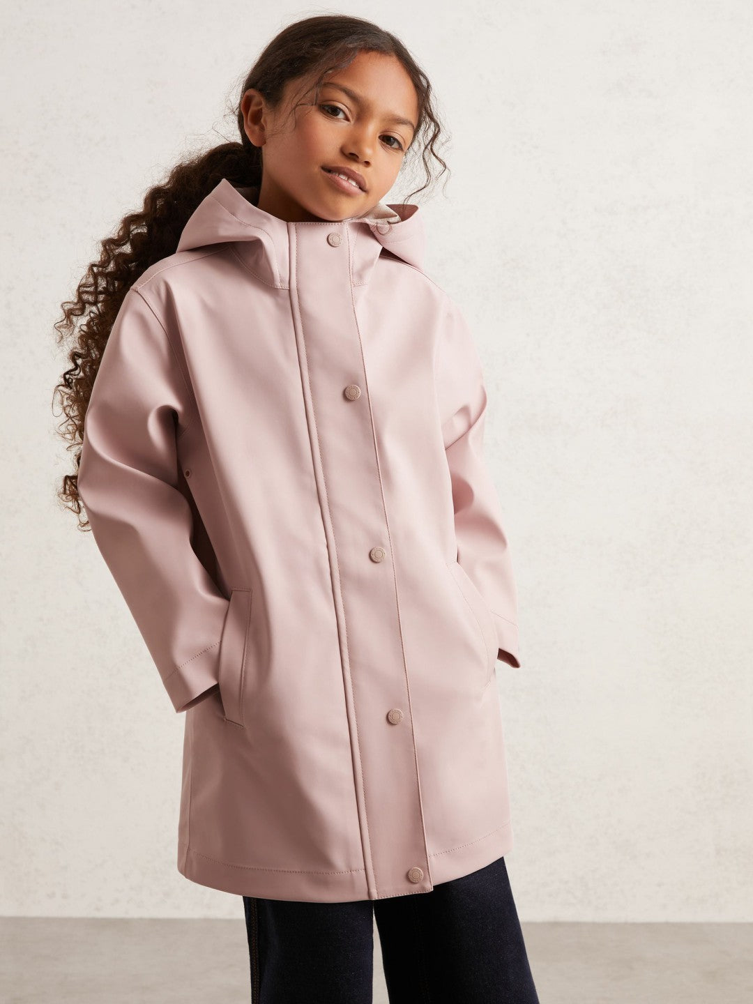 Hooded Rain Jacket in Pink Children & Baby | Reiss