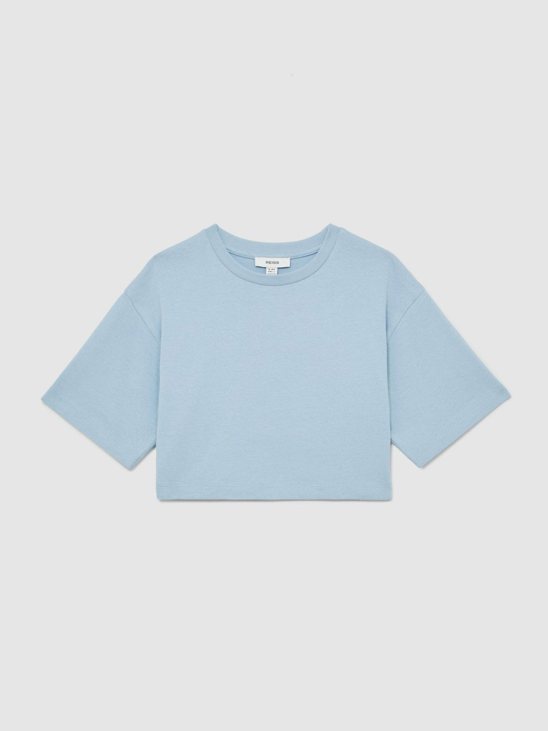 3-9 yrs Cotton Oversized Cropped T-Shirt in Blue Children & Baby | Reiss