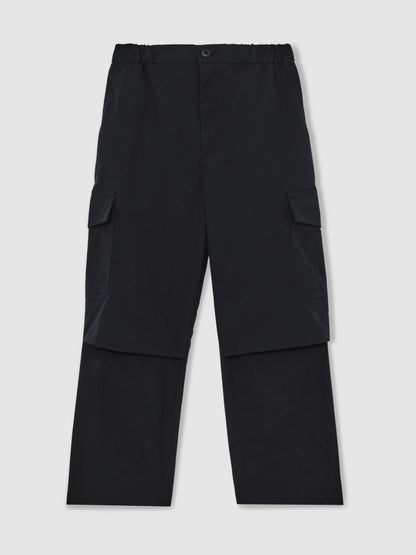 13-14 yrs Technical Straight Leg Cargo Trousers in Navy Children & Baby | Reiss