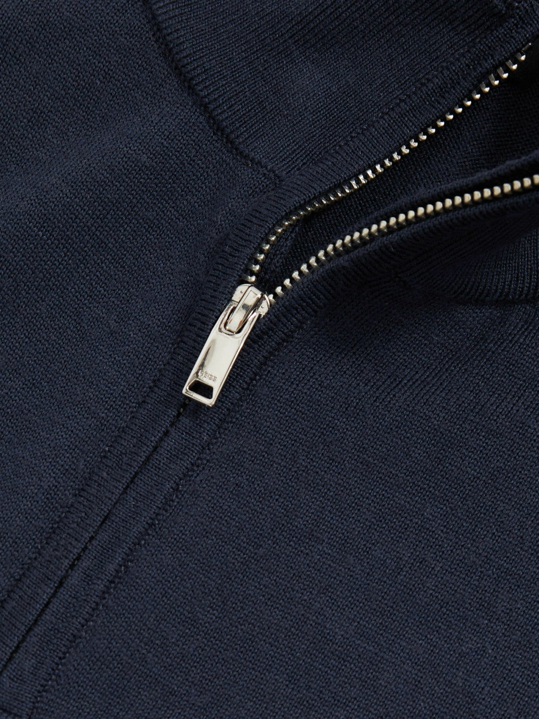 Merino Wool Half-Zip Jumper in Midnight Navy Men | Reiss