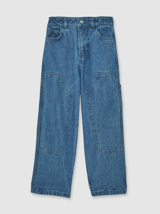 13-14 yrs Straight-Leg Carpenter Jeans in Mid Blue Children & Baby | Reiss