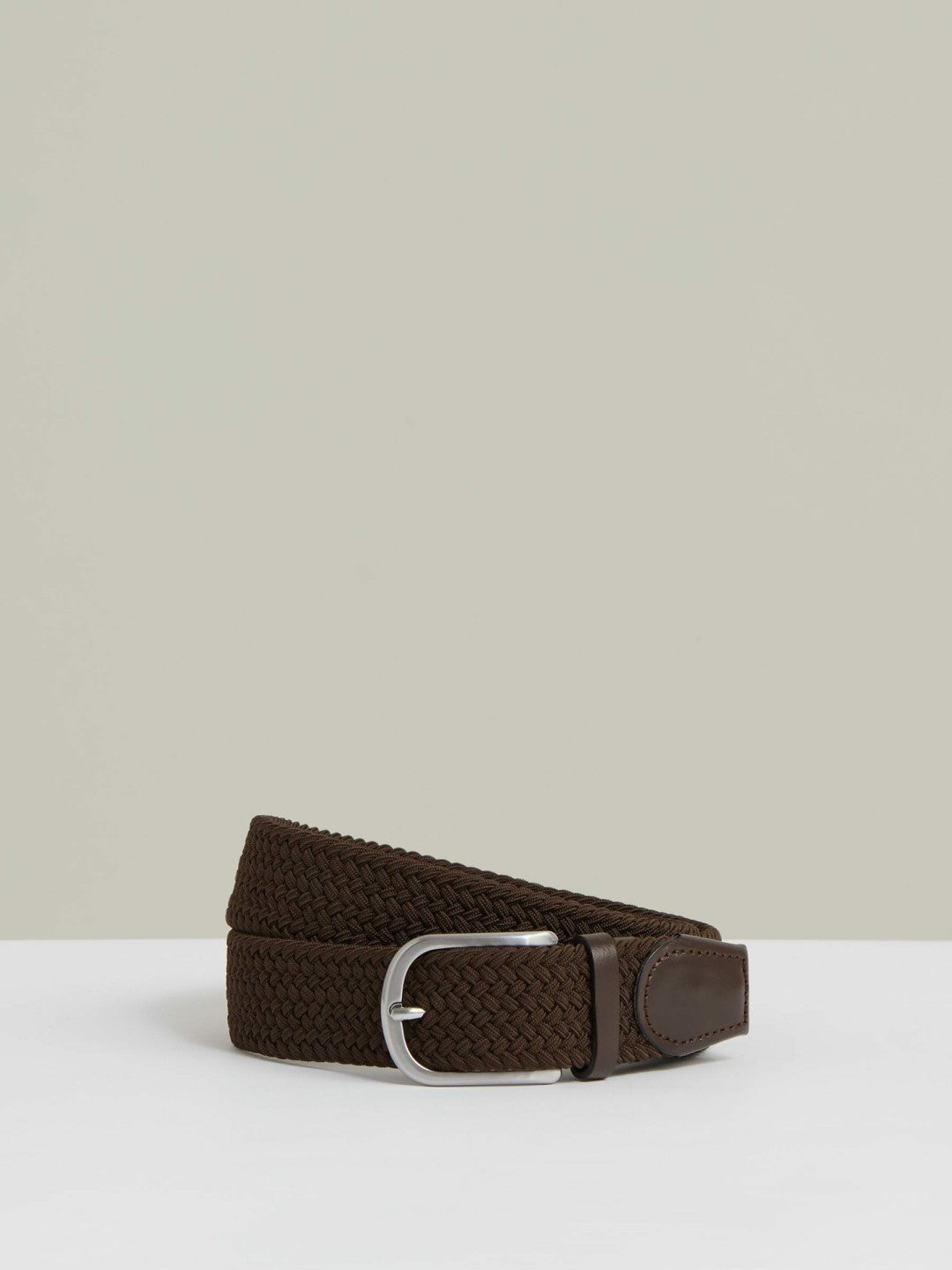 Basket Weave Belt in Dark Brown Men | Reiss