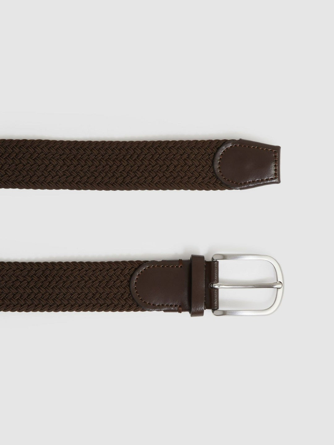 Basket Weave Belt in Dark Brown Men | Reiss