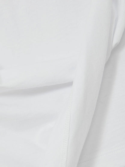 Cotton Drape T-Shirt in White Women | Reiss