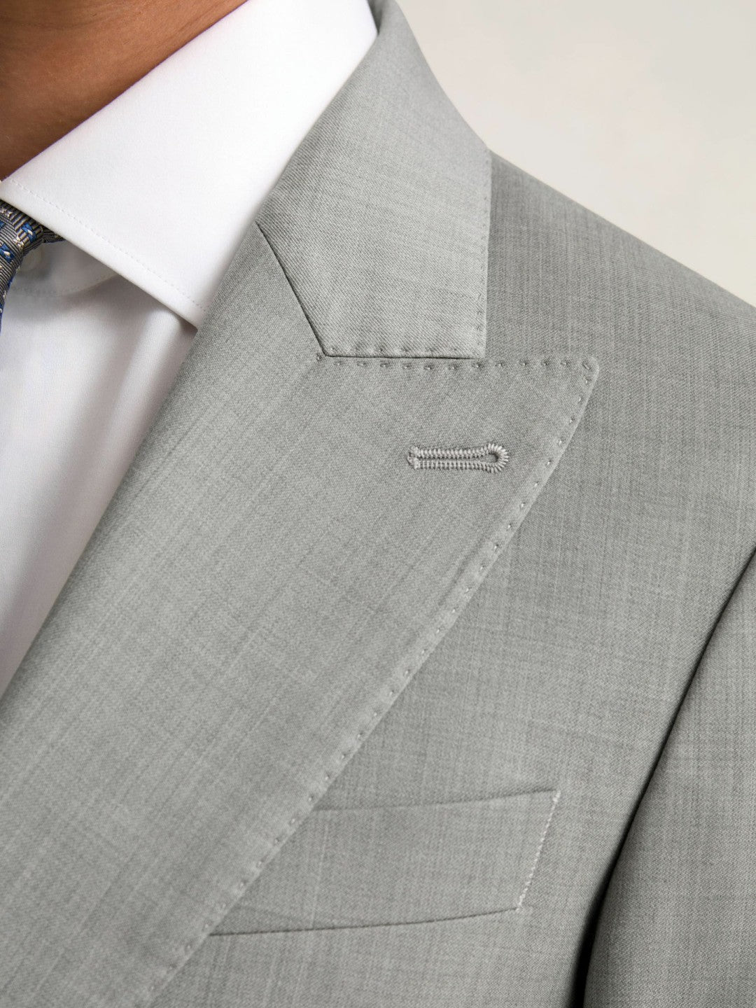 Slim-Fit Wool Single Breasted Suit Blazer in Mid Grey Men | Reiss