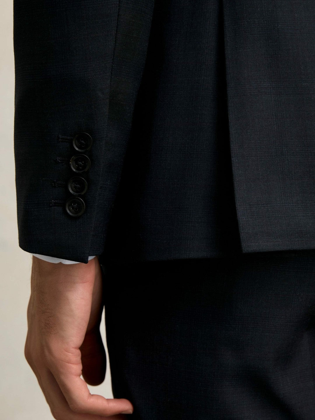 Slim-Fit Wool Single Breasted Check Suit Blazer in Navy Men | Reiss