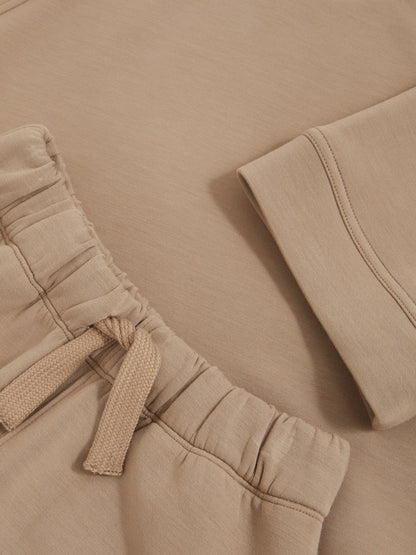 13-14 yrs Modal-Blend Sweatshirt And Shorts Set in Mink Children & Baby | Reiss