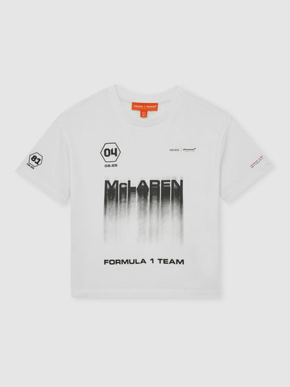 9-13 yrs McLaren F1 Team British GP T-Shirt Unisex Fit in White Children & Baby | Reiss