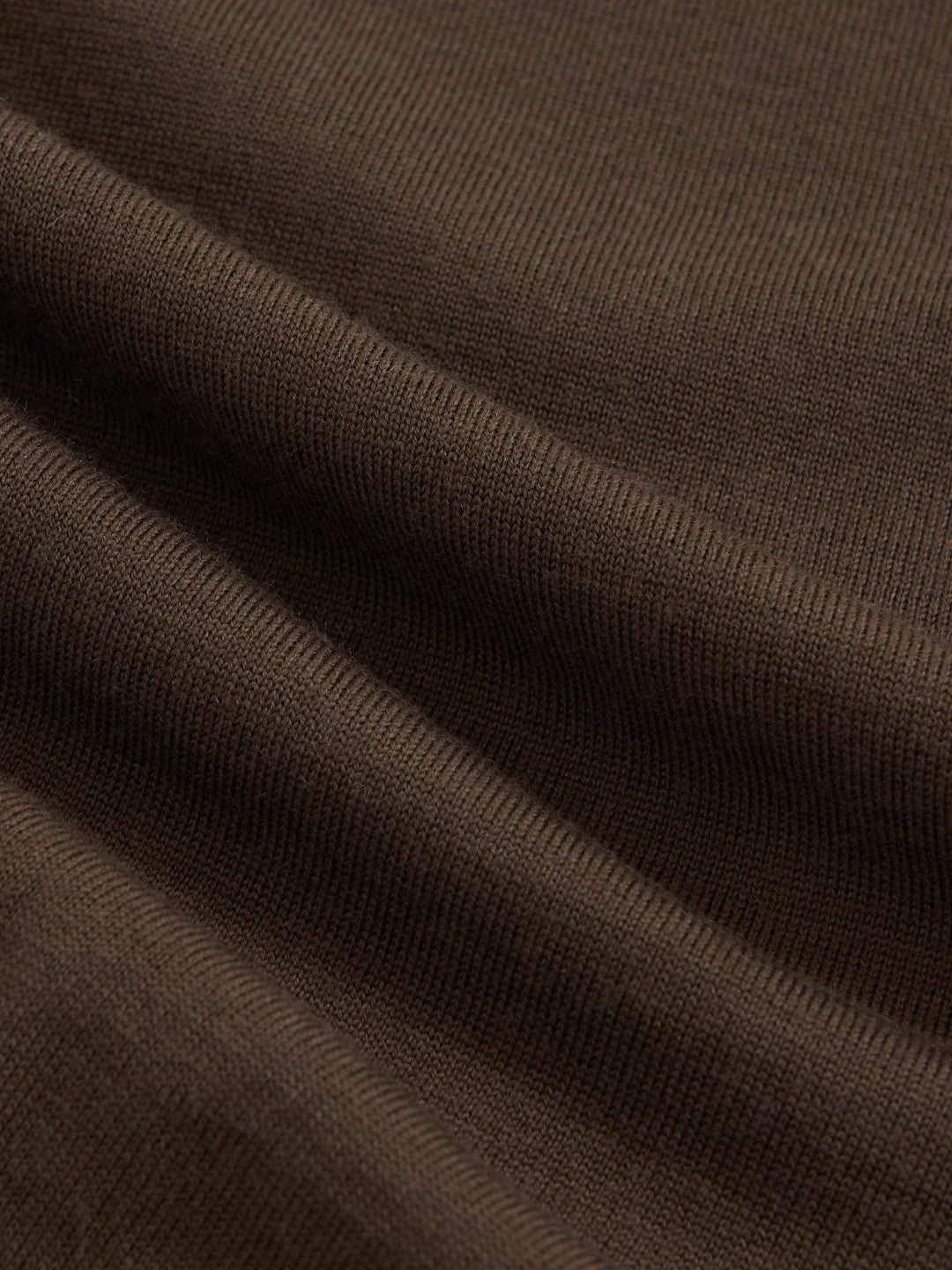 Merino Wool Half-Zip Jumper in Chocolate Brown Men | Reiss