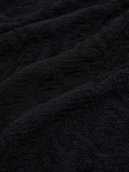 Jacquard Loop-Stitch Polo Shirt in Navy Men | Reiss