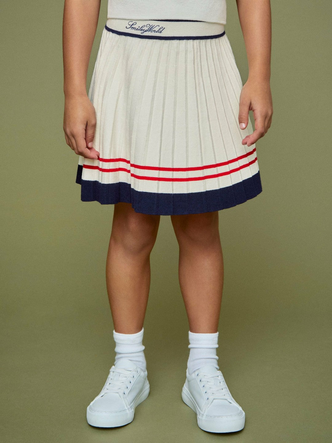 9-13 yrs SmileyWorld Tennis Skirt in Off White Children & Baby | Reiss